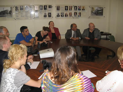 Foto visita representantes del Gobierno de Rumania